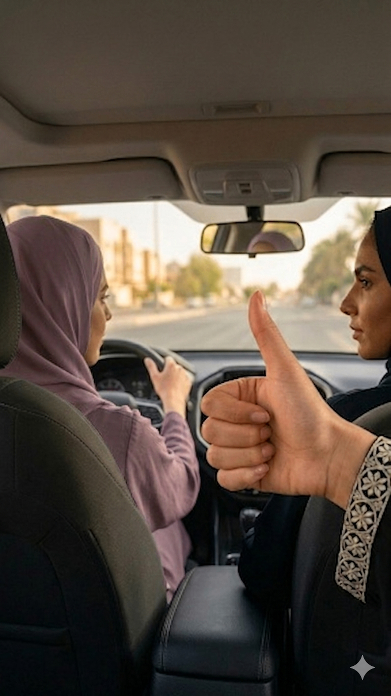 سائقة محترفة